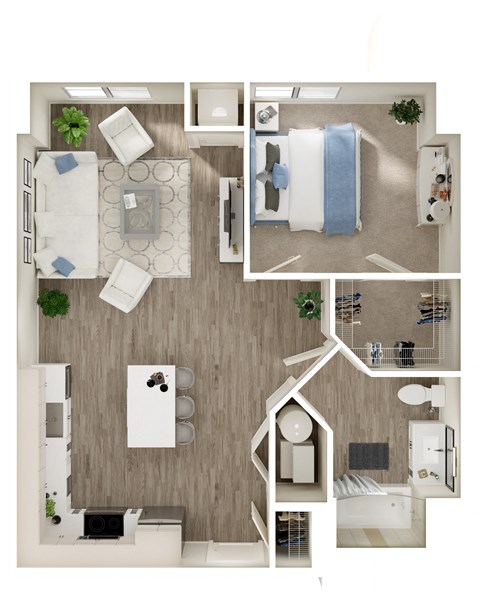 our apartments showcase a flexibility with our floor plans